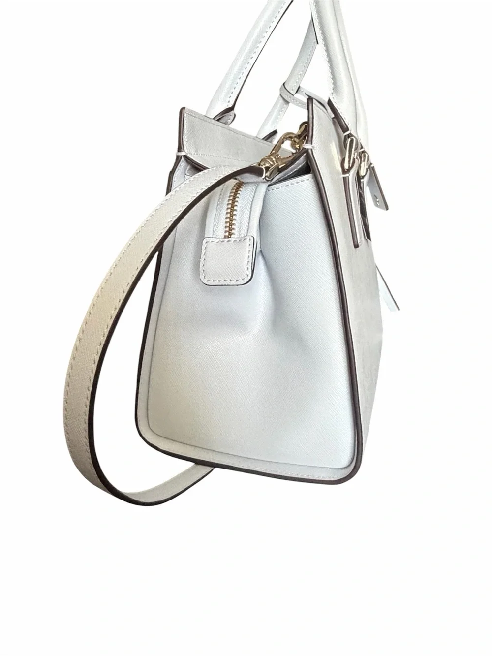 NWT Kate Spade Cameron Leather Saffiano Medium Satchel – Light Blue